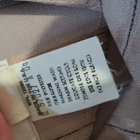 Henry Lee Tan Black Striped Vintage Union Made Long Sleeve Modest Dress 14 NWT - Picture 8 of 12